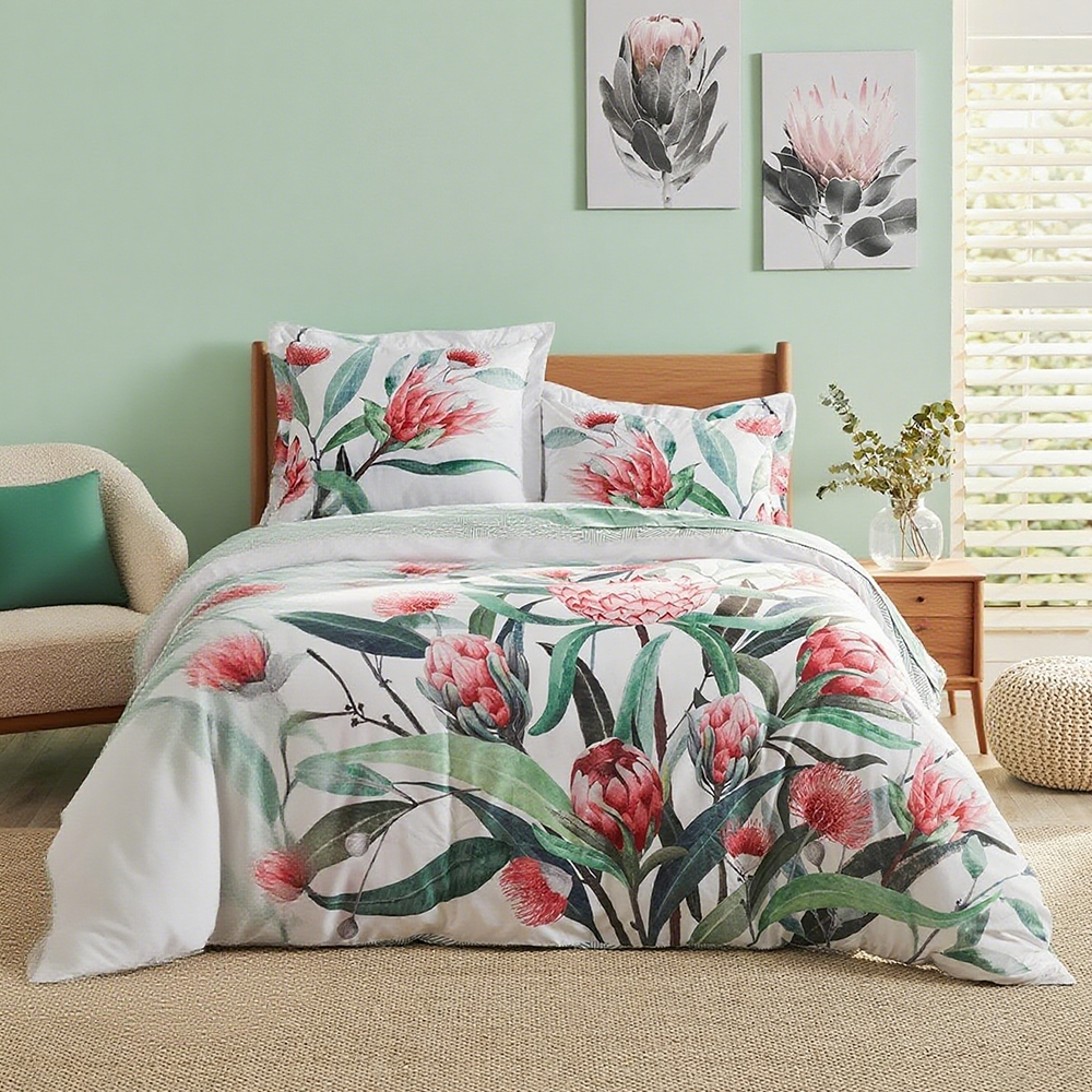 Monica Floral Botanical Printed påslakanset