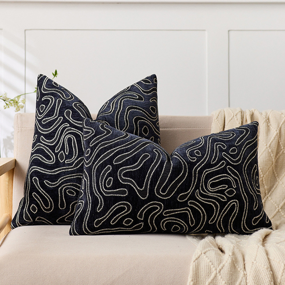 Djurtryckt Chenille kudde deco kudde